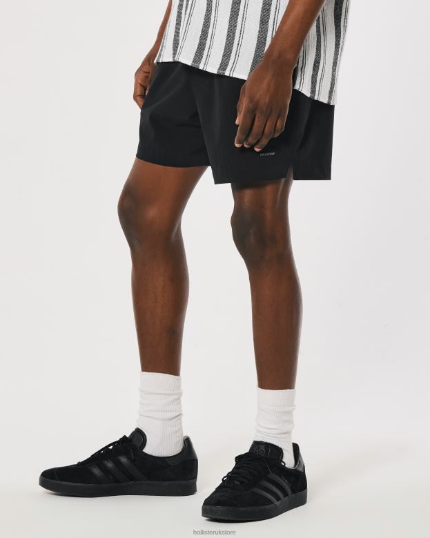 Bottoms Hollister Men Hybrid Shorts 5\\ 488201100 Black